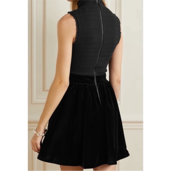 Alice and Olivia Barrett Sleeveless Black Mini Dress Size 2 - Picture 2 of 10